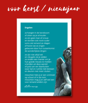 A5 kaarten set kerst/nieuwjaar ( 5 stuks Engelen)