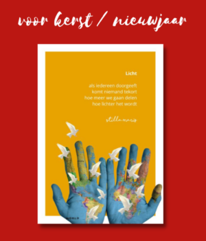 A5 kaarten set kerst/nieuwjaar ( 5 stuks Licht )